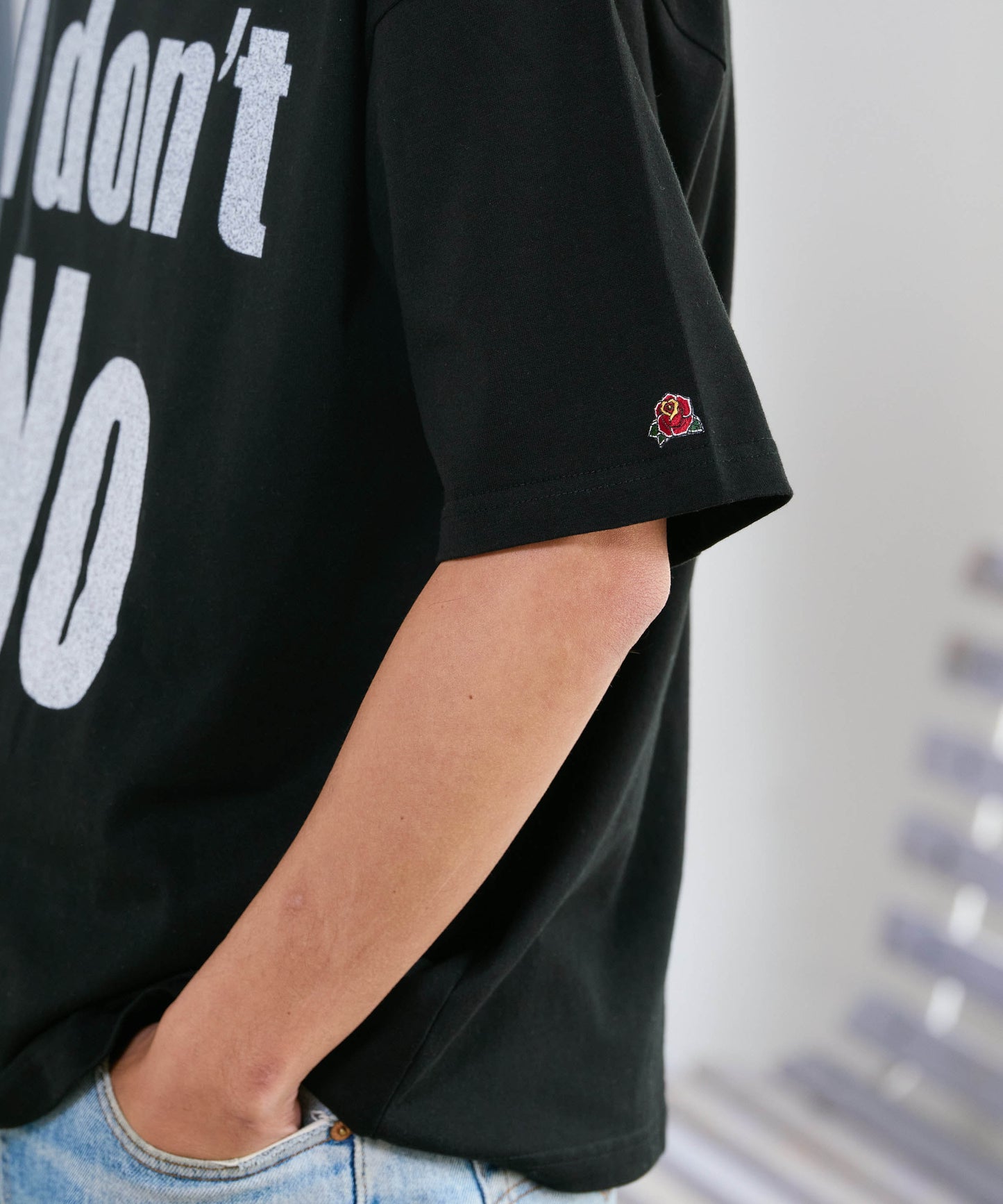 【予約販売7初旬~中旬入荷】-Beck-(ベック) "I don't No" メッセージプリント ビッグTシャツ