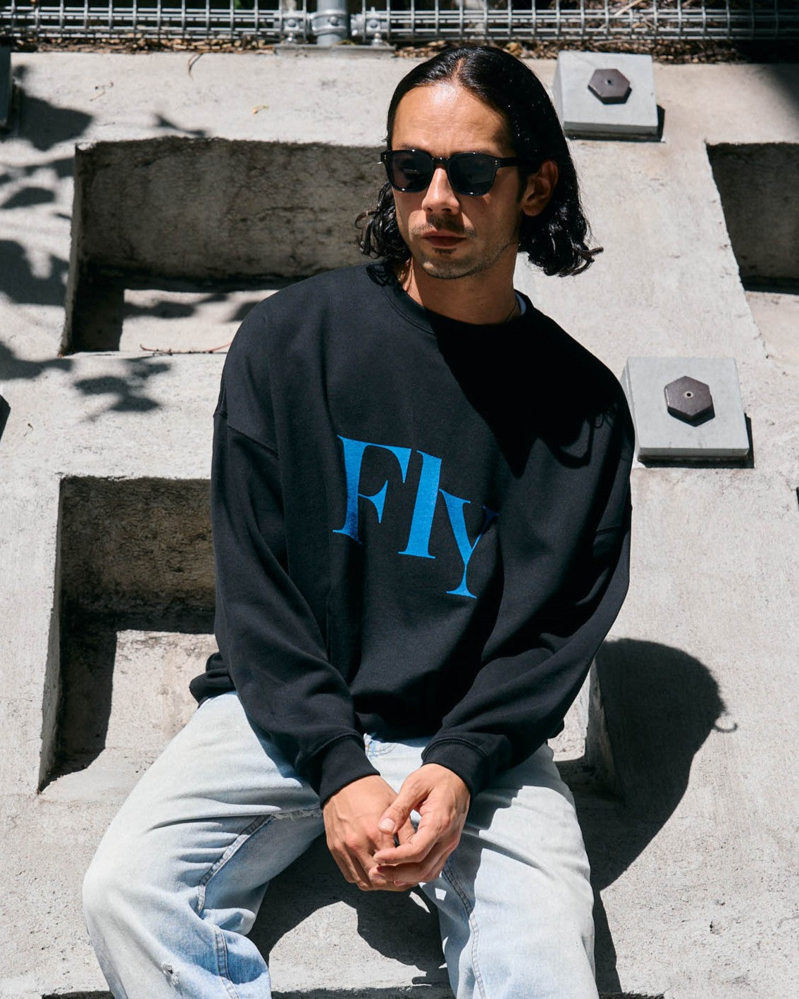 10.0oz Fly LOGO クルーネックスウェット -Fly-【予約販売3月上旬~中旬入荷】