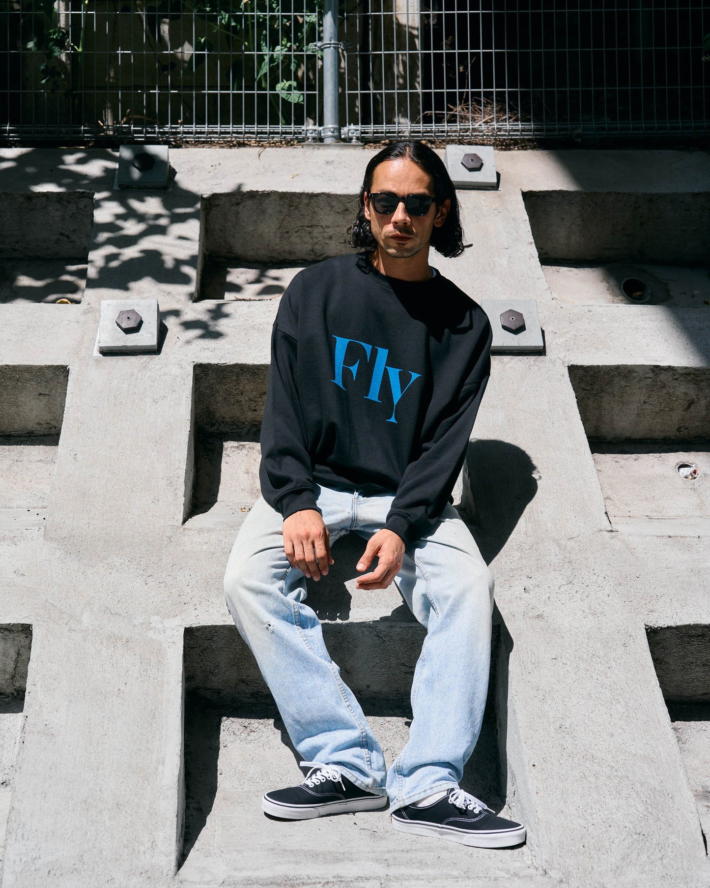 10.0oz Fly LOGO クルーネックスウェット -Fly-【予約販売3月上旬~中旬入荷】