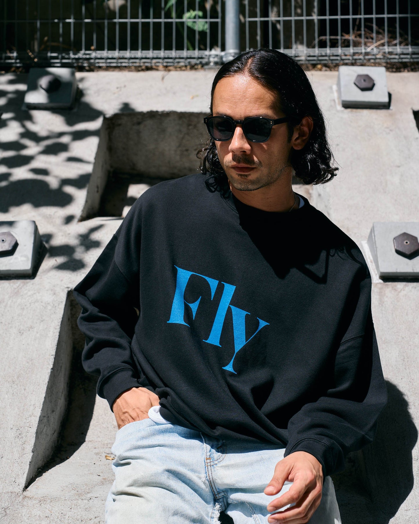 10.0oz Fly LOGO クルーネックスウェット -Fly-【予約販売3月上旬~中旬入荷】