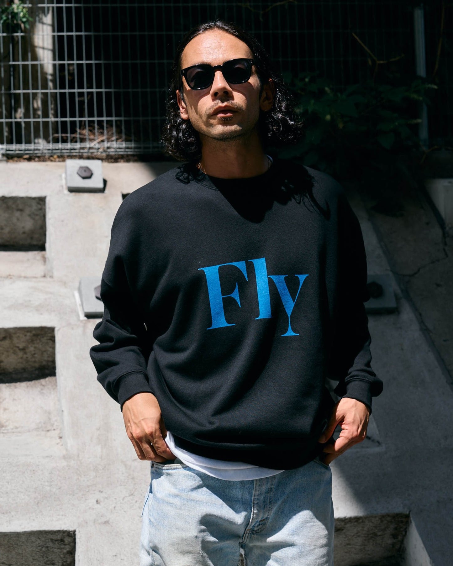 10.0oz Fly LOGO クルーネックスウェット -Fly-【予約販売3月上旬~中旬入荷】