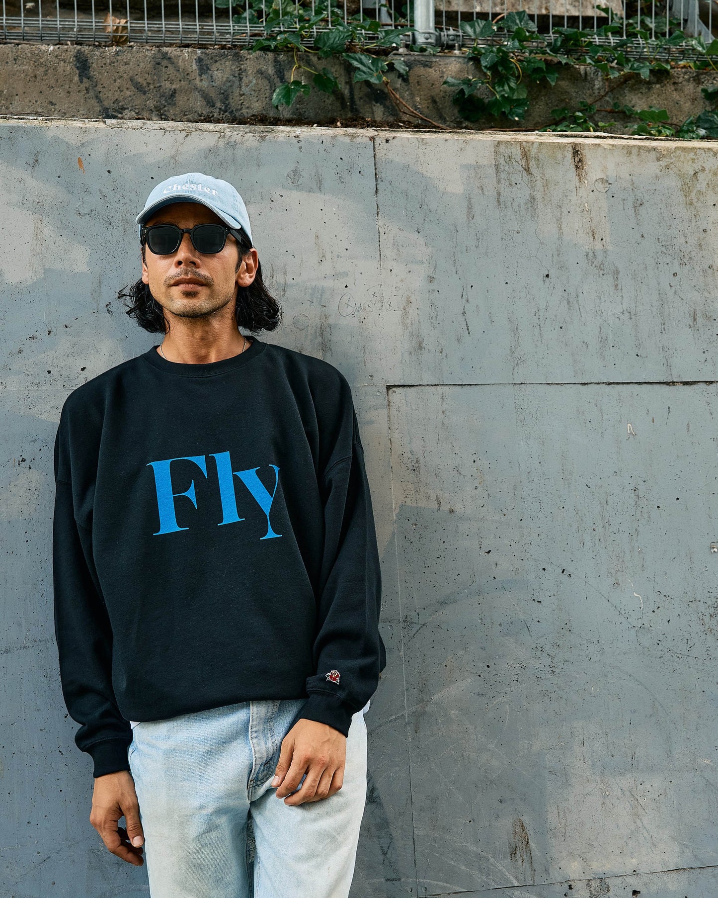 10.0oz Fly LOGO クルーネックスウェット -Fly-【予約販売3月上旬~中旬入荷】