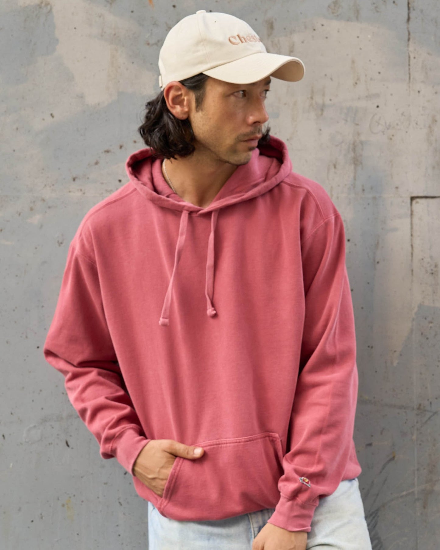 ピグメント後染 バックプリントプルオーバーパーカー -Patrick-【予約販売2月上旬~中旬入荷】
