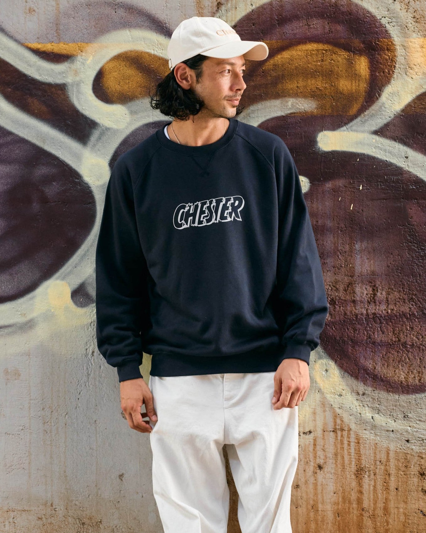 ラグランスリーブロゴスウェット -Philip-【予約販売3月上旬~中旬入荷】