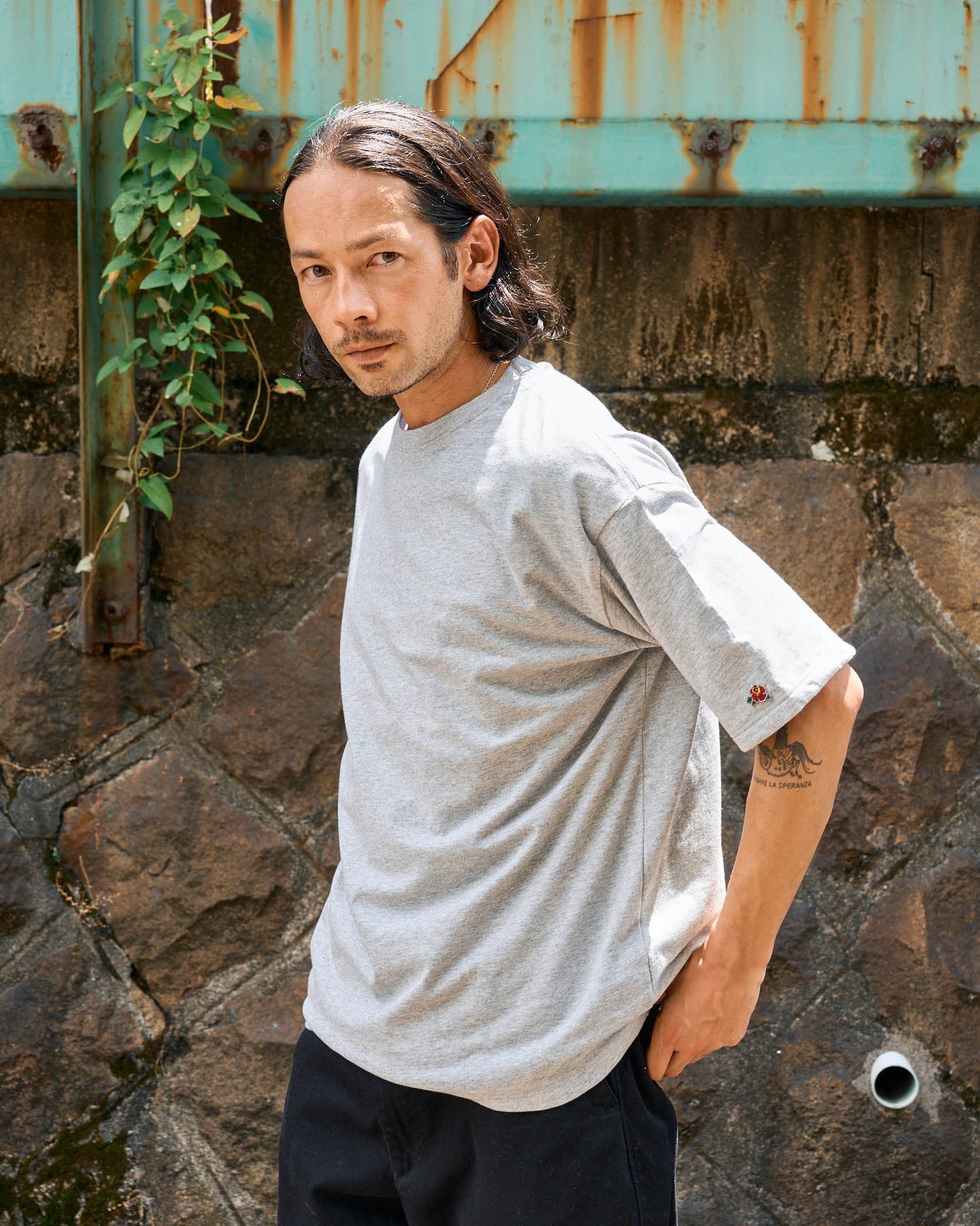 ビッグシルエット裏パイルコットンT -Ace-【予約販売4月上旬~中旬入荷】