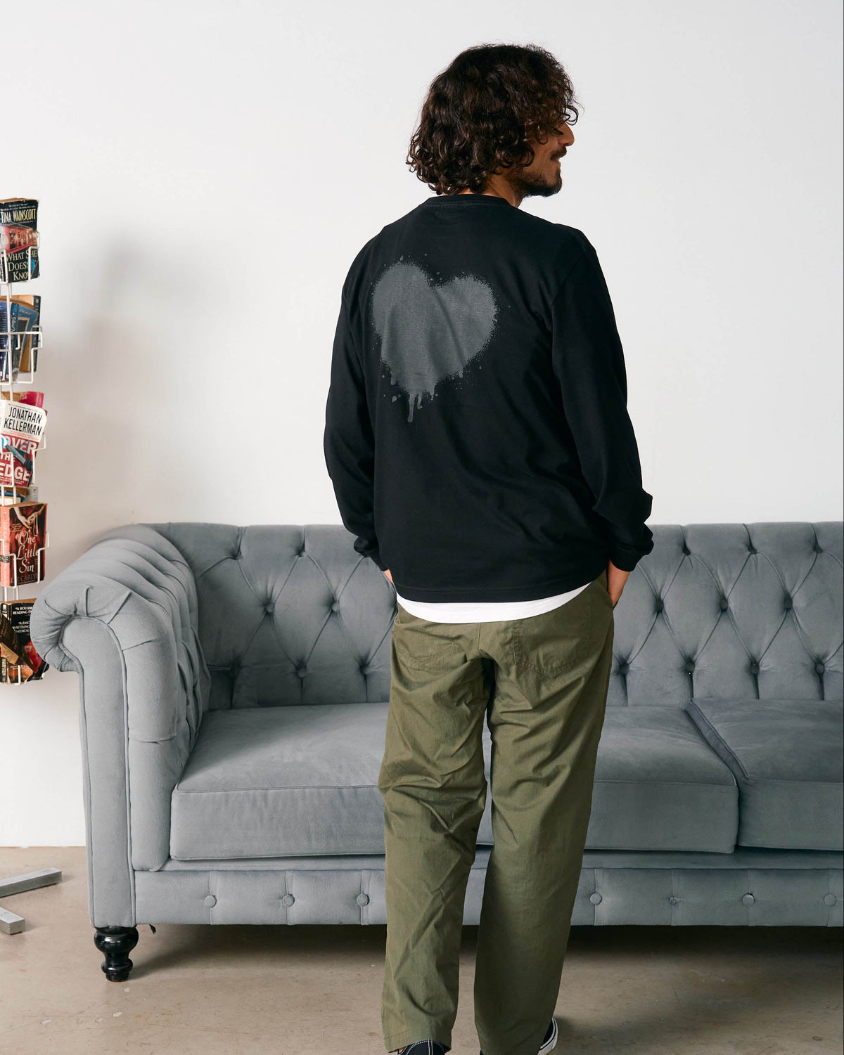 【Cary(キャリー)】グランジハートロングスリーブTシャツ