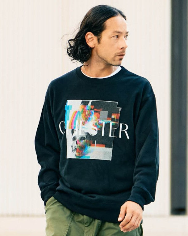 プリント クルーネックスウェット -Liam-【予約販売3月上旬~中旬入荷】