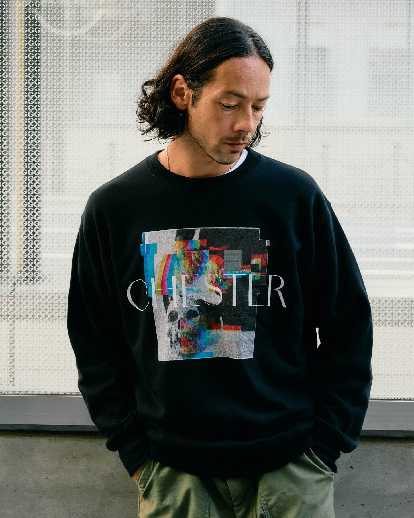 プリント クルーネックスウェット -Liam-【予約販売3月上旬~中旬入荷】