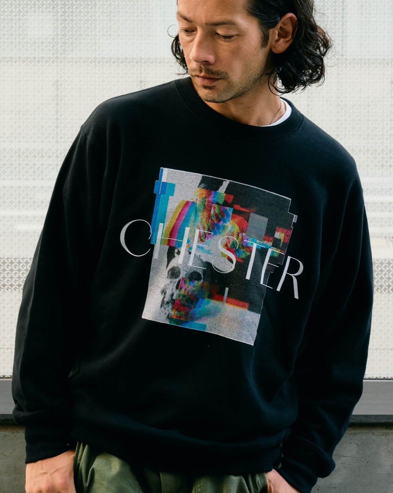 プリント クルーネックスウェット -Liam-【予約販売3月上旬~中旬入荷】