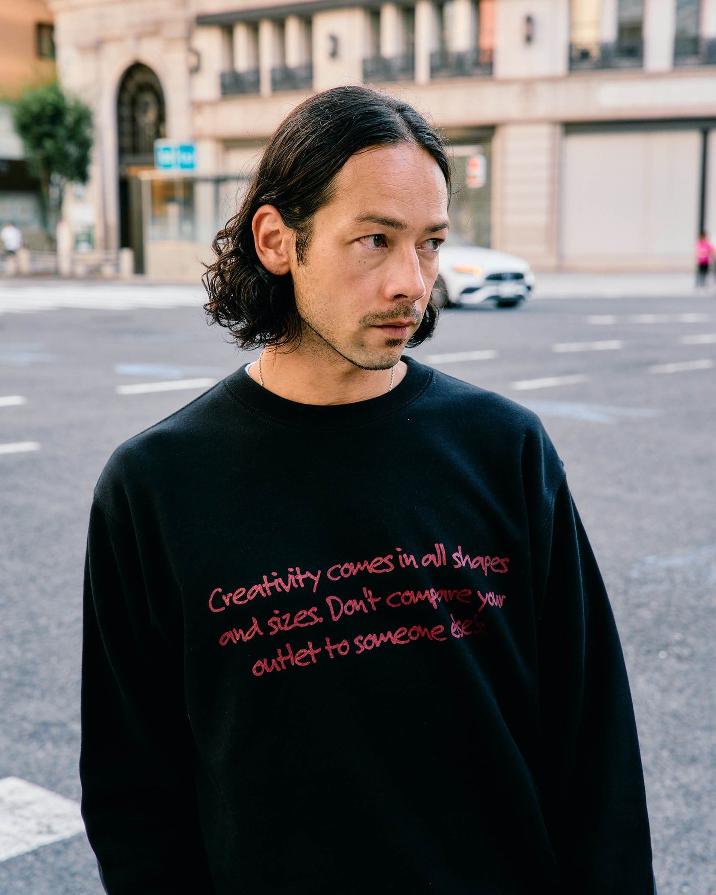Message LOGO クルーネックスウェット-Kevin-【予約販売3月上旬~中旬入荷】