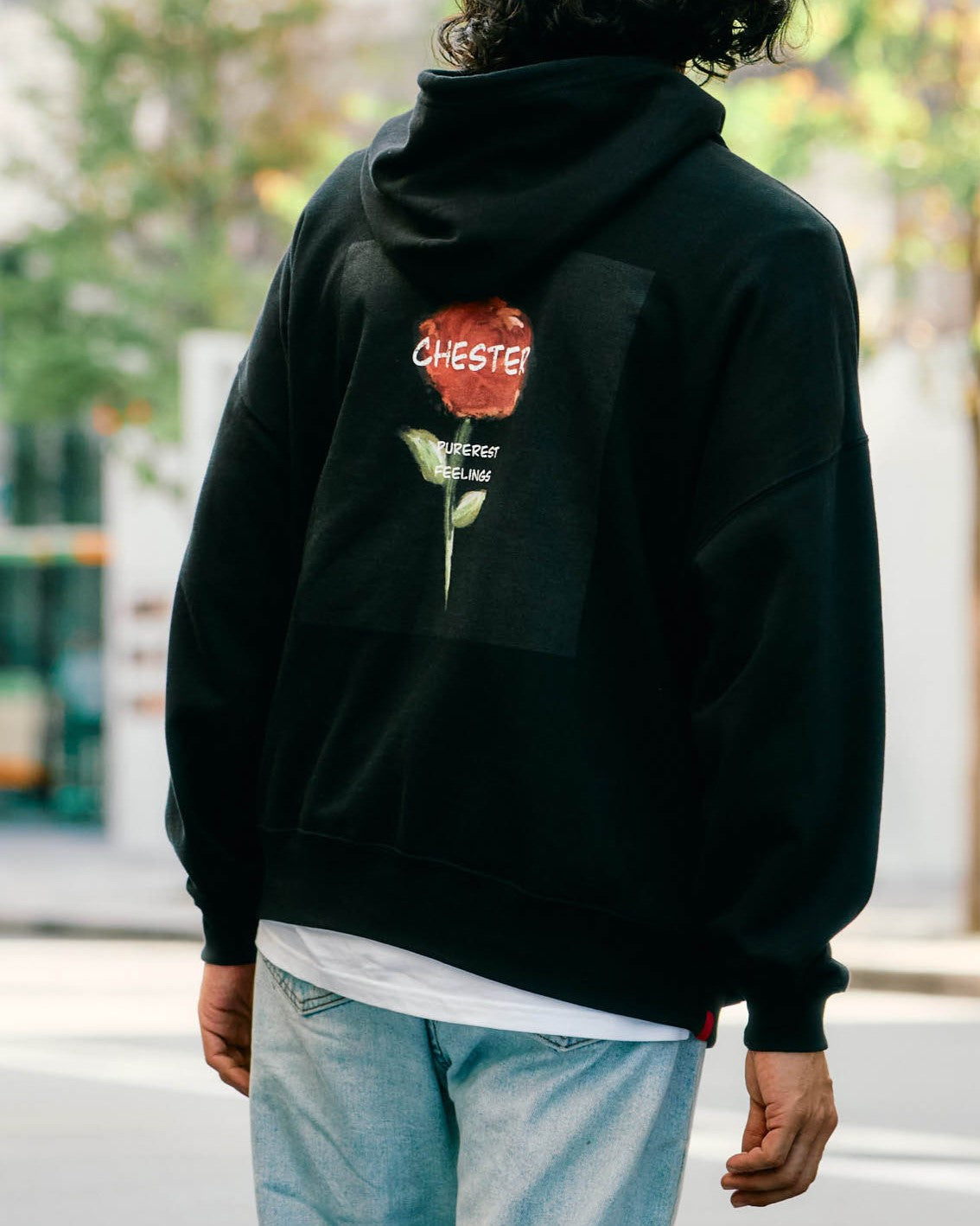 10.0oz バックプリント【rose】プルオーバーパーカー -Kate-【予約販売2月上旬~中旬入荷】