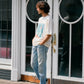 【予約販売7月初旬～中旬入荷】-Skylar-（ｽｶｲﾗｰ） "LIKE A SKY" レトロフォトプリントTシャツ