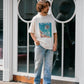 【予約販売7月初旬～中旬入荷】-Skylar-（ｽｶｲﾗｰ） "LIKE A SKY" レトロフォトプリントTシャツ