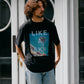 【予約販売7月初旬～中旬入荷】-Skylar-（ｽｶｲﾗｰ） "LIKE A SKY" レトロフォトプリントTシャツ
