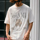 【予約販売7月初旬～中旬入荷】-Nico-（ﾆｺ） "MIAMI" ヴィンテージタイガープリント Tシャツ