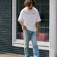 【予約販売7月初旬～中旬入荷】-Otis-(ｵｰﾃｨｽ） "VEG OUT" メッセージプリント Tシャツ