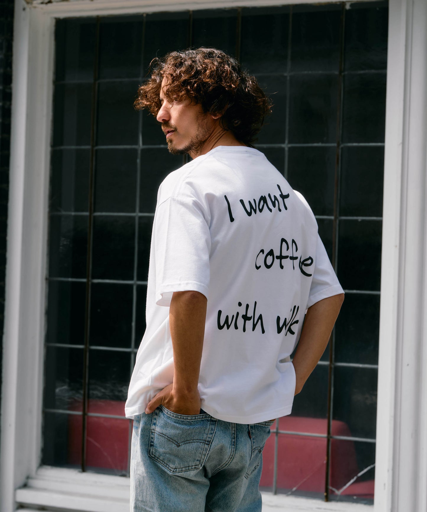 【予約販売7月初旬～中旬入荷】-Otis-(ｵｰﾃｨｽ） "VEG OUT" メッセージプリント Tシャツ