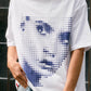 【予約販売7月初旬〜中旬入荷】-Libby-(ﾘﾋﾞｰ） ハーフトーン ポートレート＆メッセージプリント Tシャツ