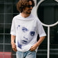 【予約販売7月初旬〜中旬入荷】-Libby-(ﾘﾋﾞｰ） ハーフトーン ポートレート＆メッセージプリント Tシャツ