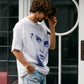 【予約販売7月初旬〜中旬入荷】-Libby-(ﾘﾋﾞｰ） ハーフトーン ポートレート＆メッセージプリント Tシャツ