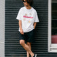 【予約販売7月初旬〜中旬入荷】-Indie-（ｲﾝﾃﾞｨｰ）デイジーフラワー＆ペイントスマッジ プリントTシャツ
