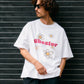 【予約販売7月初旬〜中旬入荷】-Indie-（ｲﾝﾃﾞｨｰ）デイジーフラワー＆ペイントスマッジ プリントTシャツ