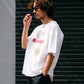 【予約販売7月初旬〜中旬入荷】-Indie-（ｲﾝﾃﾞｨｰ）デイジーフラワー＆ペイントスマッジ プリントTシャツ