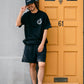 【予約販売7月初旬～中旬入荷】-Alice-(ｱﾘｽ)  アンティークウォッチ＆フェザー 裾ドローコード Tシャツ
