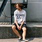 【予約販売7月中旬～下旬入荷】-Jesse-(ｼﾞｪｼｰ)  "ACTIONS SPEAK LOUDER" カットオフ ハーフスリーブスウェット