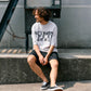 【予約販売7月中旬～下旬入荷】-Jesse-(ｼﾞｪｼｰ)  "ACTIONS SPEAK LOUDER" カットオフ ハーフスリーブスウェット