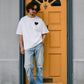 【予約販売7月初旬〜中旬入荷】 -Elio-（ｴﾘｵ）グランジハート バックプリント Tシャツ
