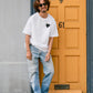 【予約販売7月初旬〜中旬入荷】 -Elio-（ｴﾘｵ）グランジハート バックプリント Tシャツ