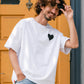 【予約販売7月初旬〜中旬入荷】 -Elio-（ｴﾘｵ）グランジハート バックプリント Tシャツ