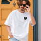 【予約販売7月初旬〜中旬入荷】 -Elio-（ｴﾘｵ）グランジハート バックプリント Tシャツ