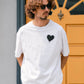【予約販売7月初旬〜中旬入荷】 -Elio-（ｴﾘｵ）グランジハート バックプリント Tシャツ