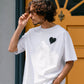 【予約販売7月初旬〜中旬入荷】 -Elio-（ｴﾘｵ）グランジハート バックプリント Tシャツ