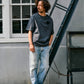 【予約販売7月初旬〜中旬入荷】 -Elio-（ｴﾘｵ）グランジハート バックプリント Tシャツ