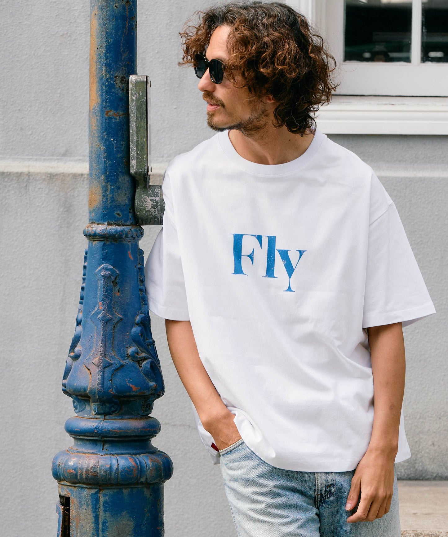【予約販売7月初旬～中旬入荷】-Arlo Fly-（ｱｰﾛ･ﾌﾗｲ） "Fly & I Can" メッセージロゴ プリントTシャツ
