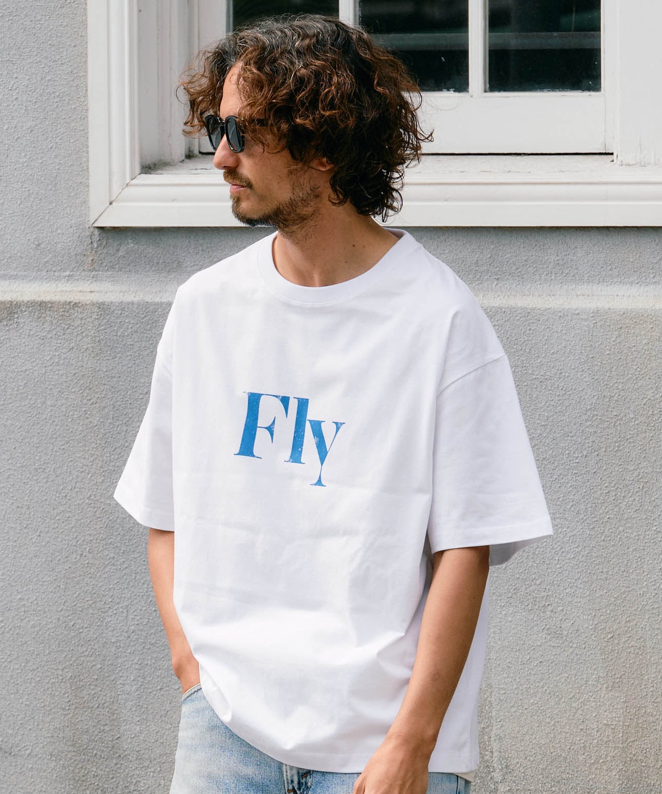 【予約販売7月初旬～中旬入荷】-Arlo Fly-（ｱｰﾛ･ﾌﾗｲ） "Fly & I Can" メッセージロゴ プリントTシャツ