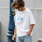 【予約販売7月初旬～中旬入荷】-Arlo Fly-（ｱｰﾛ･ﾌﾗｲ） "Fly & I Can" メッセージロゴ プリントTシャツ