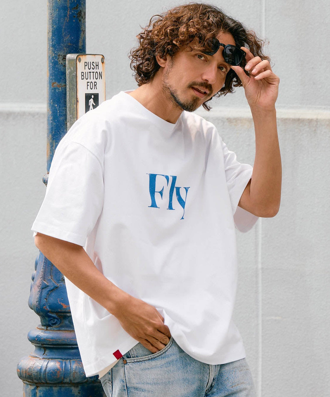 【予約販売7月初旬～中旬入荷】-Arlo Fly-（ｱｰﾛ･ﾌﾗｲ） "Fly & I Can" メッセージロゴ プリントTシャツ