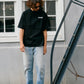 【予約販売7月中旬～下旬入荷】-Alex-(ｱﾚｯｸｽ) "do your own thing" ディストーションチェッカー バックプリントTシャツ