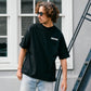 【予約販売7月中旬～下旬入荷】-Alex-(ｱﾚｯｸｽ) "do your own thing" ディストーションチェッカー バックプリントTシャツ