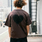 【予約販売7月初旬〜中旬入荷】 -Elio-（ｴﾘｵ）グランジハート バックプリント Tシャツ