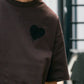 【予約販売7月初旬〜中旬入荷】 -Elio-（ｴﾘｵ）グランジハート バックプリント Tシャツ