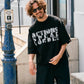 【予約販売7月中旬～下旬入荷】-Jesse-(ｼﾞｪｼｰ)  "ACTIONS SPEAK LOUDER" カットオフ ハーフスリーブスウェット