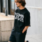 【予約販売7月中旬～下旬入荷】-Jesse-(ｼﾞｪｼｰ)  "ACTIONS SPEAK LOUDER" カットオフ ハーフスリーブスウェット