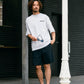 【予約販売7月中旬～下旬入荷】-Travis-(ﾄﾗｳﾞｨｽ)  バンダナパッチワーク ハーフスリーブスウェット