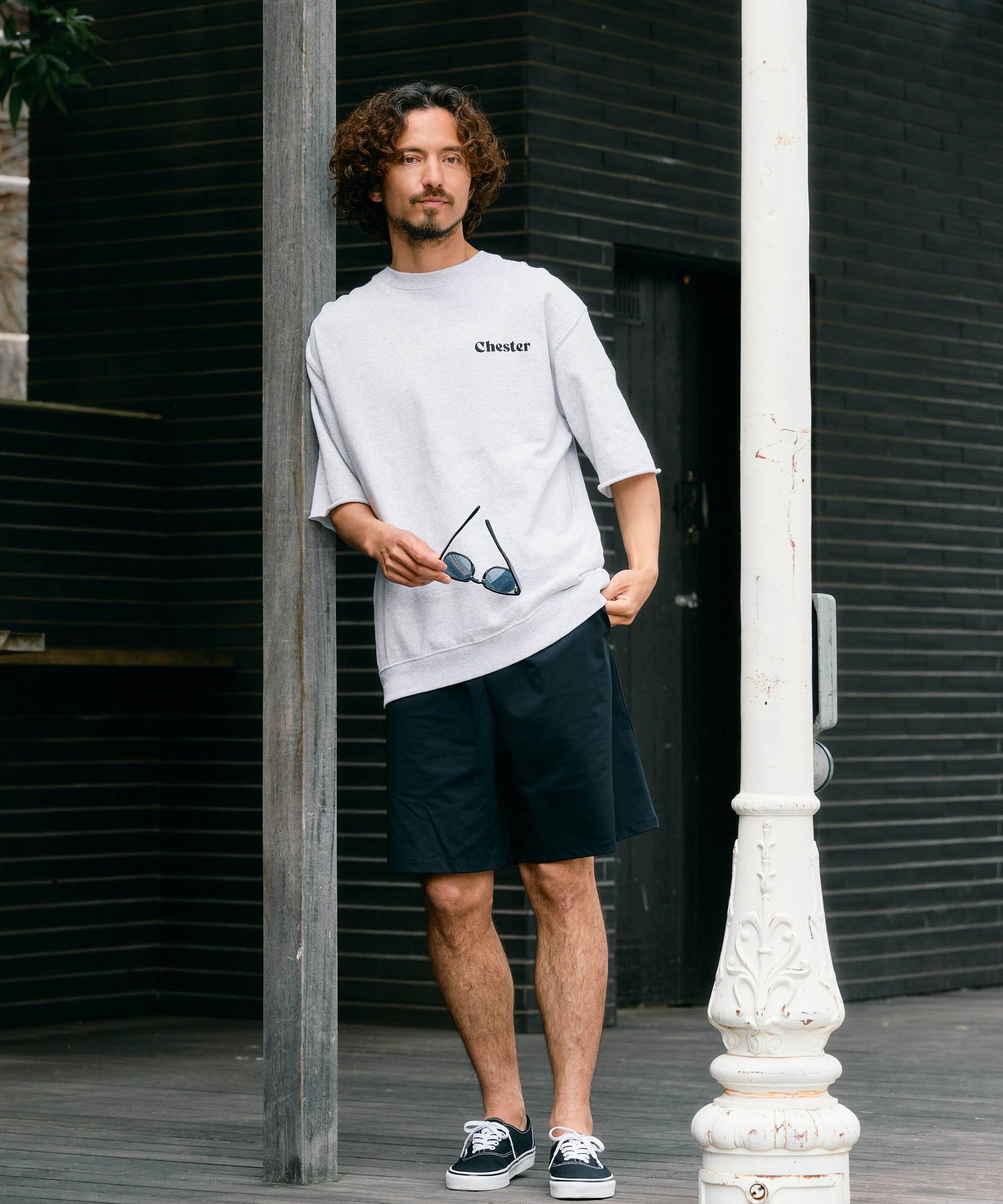 【予約販売7月中旬～下旬入荷】-Travis-(ﾄﾗｳﾞｨｽ)  バンダナパッチワーク ハーフスリーブスウェット