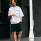 【予約販売7月中旬～下旬入荷】-Travis-(ﾄﾗｳﾞｨｽ)  バンダナパッチワーク ハーフスリーブスウェット